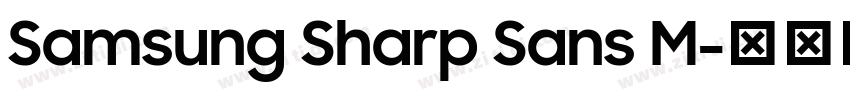 Samsung Sharp Sans M字体转换